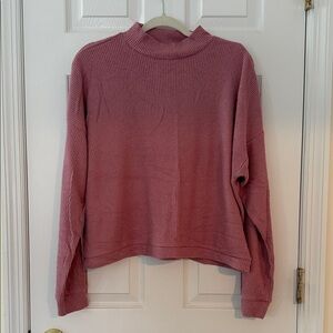 Lucky Brand Women's Pink Turtleneck Sweater